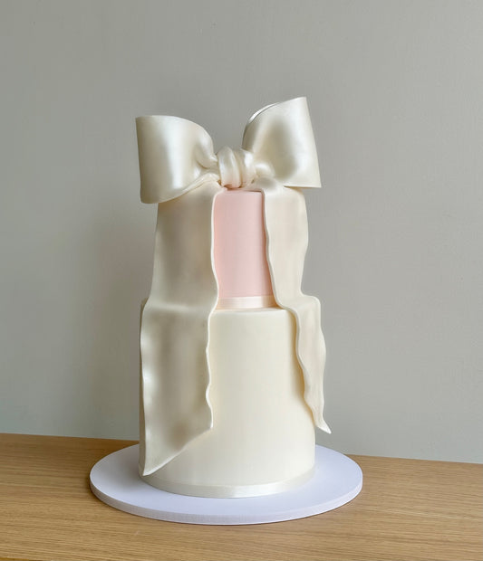 Satin Bow Cake 6" + 8"